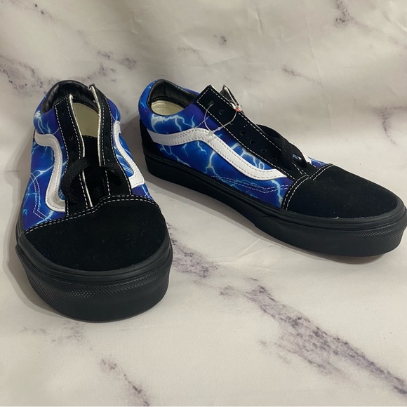 Vans Old Skool Skate Shoe Black/Lightning Unisex - Picture 4 of 8